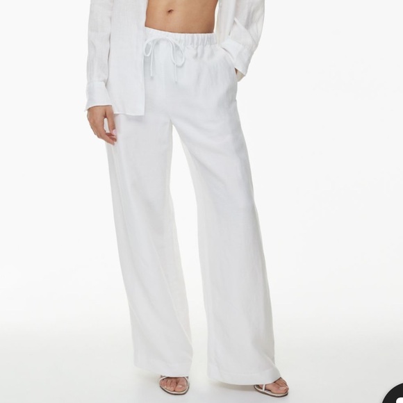 NWOT Aritzia Lodge Linen Pant - Picture 2 of 2